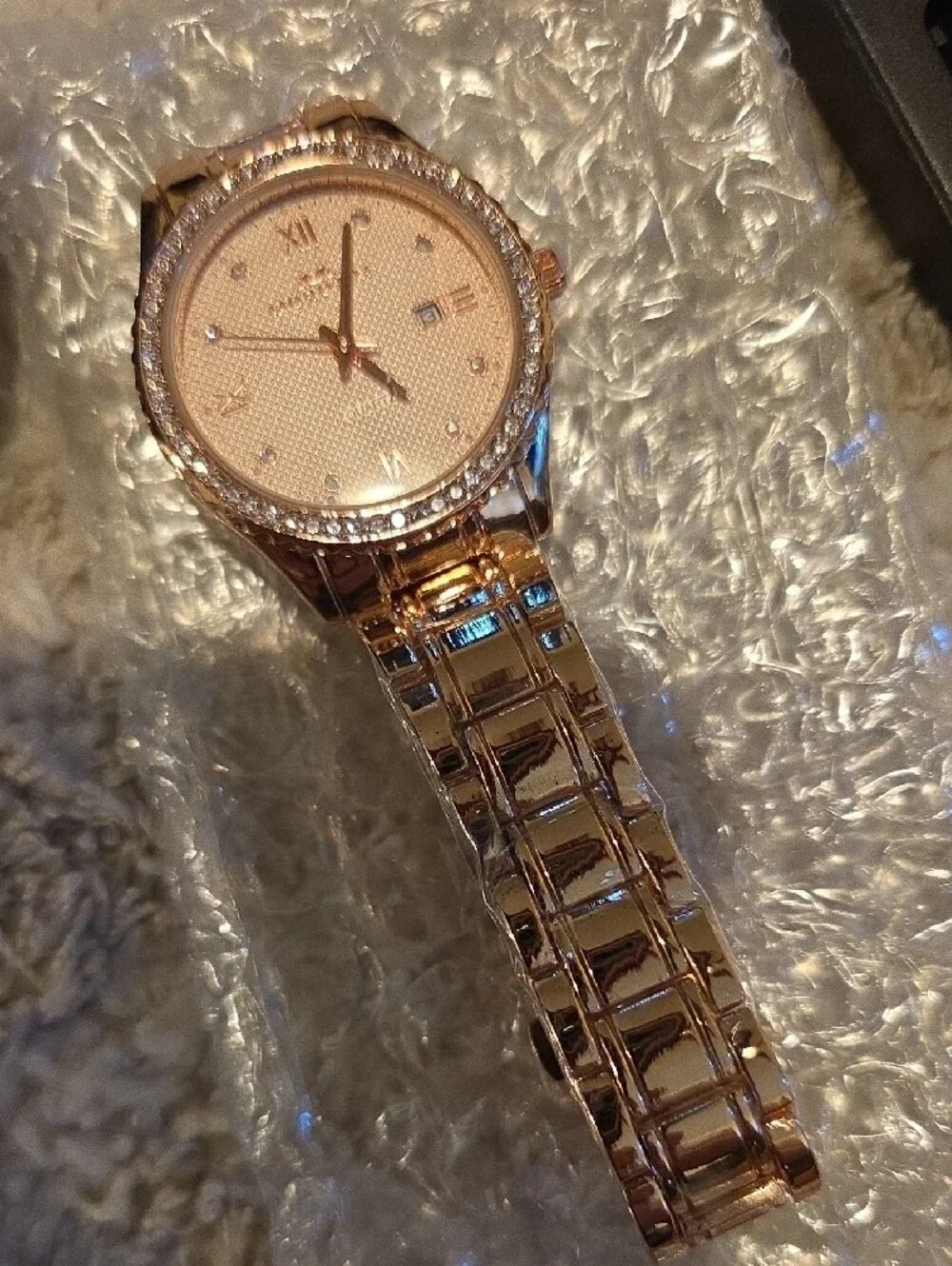 Women's Rose Gold Bracelet Watch - Elegant Link Strap